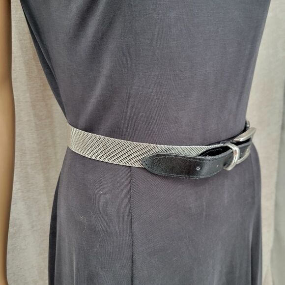 Donna Katz Vintage Chainmail / Metal Mesh Belt Silver Toned Women's Large - Picture 6 of 10